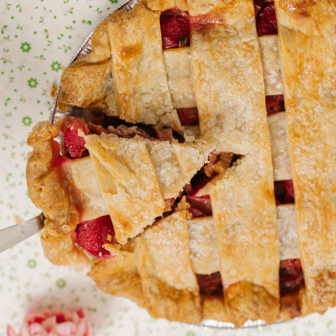 Rhubarb Pie – Lattice Top