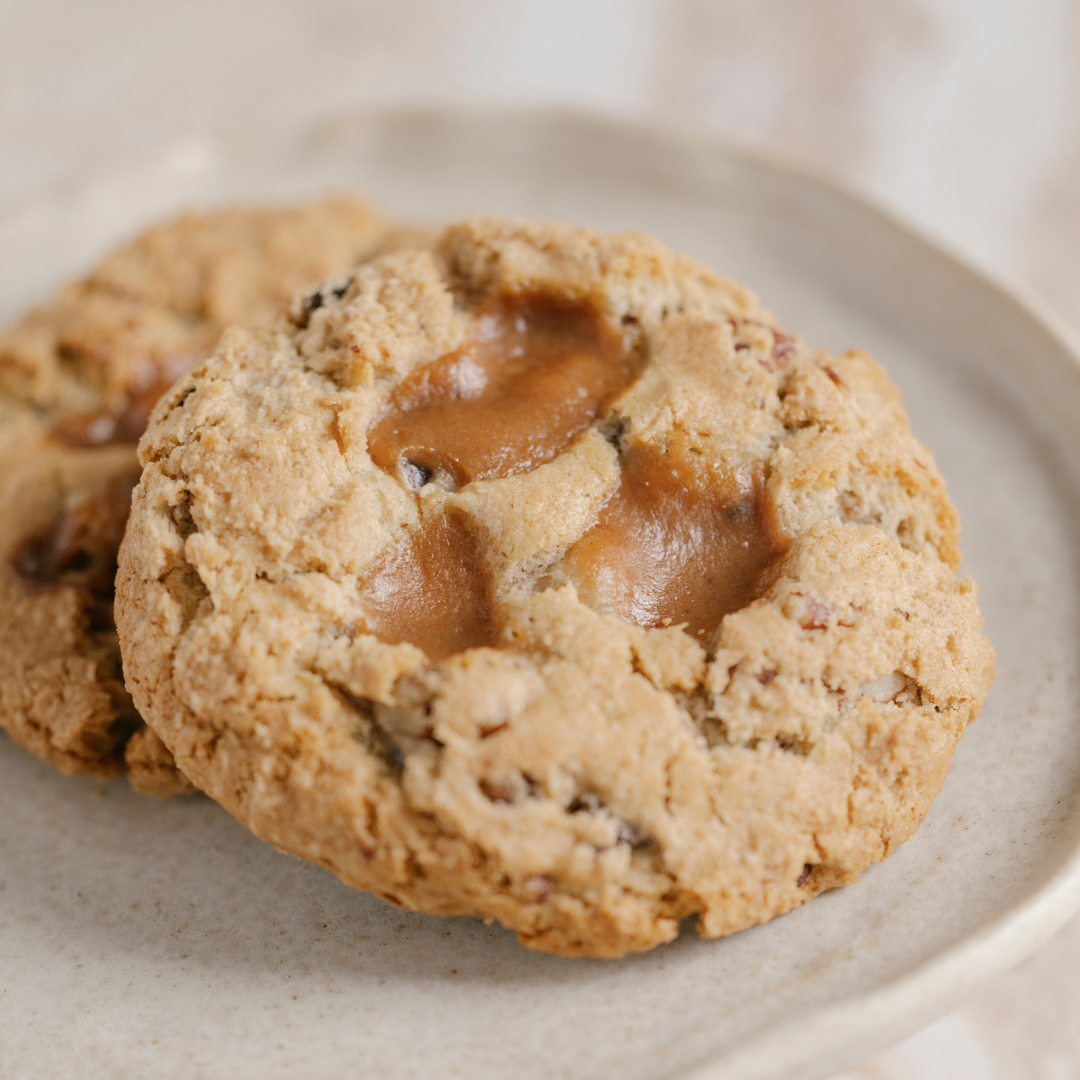 Chocolate Caramel Pecan Cookie GF